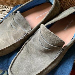 Donald Pliner // Olive Suede Loafers
